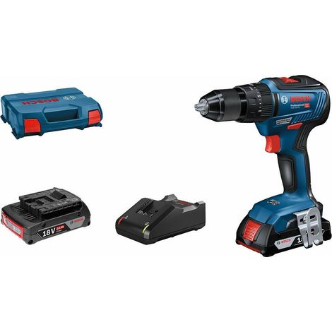 Taladro de Percusión BOSCH PROFESSIONAL GSB 18V-55 + 2 baterías de 2,0Ah + cargador GAL 18V-40 (1/4)