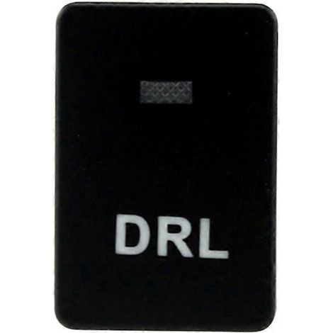 Interrupteur de voiture 12V avec bouton-poussoir pour feux de jour (DRL) et câble de 15 cm pour Camry, Yaris, Highlander, Prius, Ralink, Corolla, Vios, Reiz et Prado - Lumière bleue (noir)-Black
