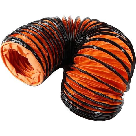 Manguera de aire, PVC y nailon duraderos, resistente a altas temperaturas, color naranja. (1/2)