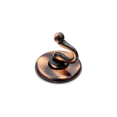 GANCI ADESIVI SMERALDO RAME SPAZZOLATO- - ø mm.36 - 20 pezzi