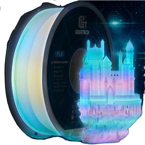 3D-Druckfilament, Leuchtend im Dunkeln, Hohe Kompatibilität, Mehrfarbiger Glanz (1/2)