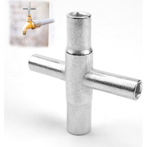 APEX Clé carrée pour armoire électrique (7 mm/100 mm) - Clé pour échappement de radiateur - Clé triangulaire multi-usages (1/5)