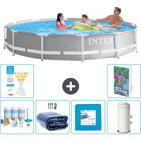 Prism Frame Pool Rund - 366x76 cm - 7-teilig S14