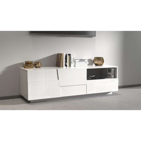 Porta TV Lowboard 150 Pongo Bianco Laccato (1/5)