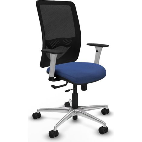Chaise de bureau piqueras y crespo Zulema blanc support lombaire ajustable (1/2)