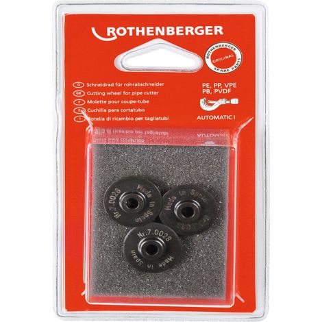 ROTHENBERGER Schneidrad für TC 42 PRO PVC, 3 Stück - 070028D
