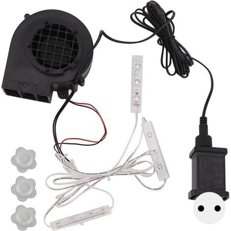 Bomba inflable navideña SUNXURY, con 3 juegos de luces LED blancas, para decoración navideña exterior, enchufe europeo 220-240V. (1/5)