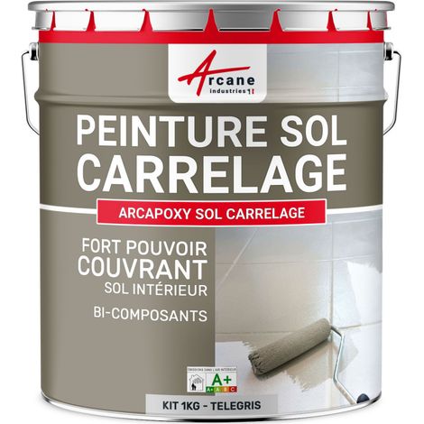 Badewannenlack - Badewannenfarbe - Badewannenbeschichtung - Lack fürs Bad und für Emaillebadewanne - Epoxyfarbe | Epoxidfarbe - RAL 7047 Telegrau 4 - 1kg kit bis zu 5m² für 2 Schichten
