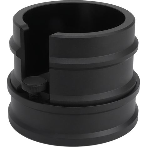 Kaffeesiebträger-Halterung aus Aluminiumlegierung, Espresso-Tamper-Station, Ständer und Organizer für 51 mm, 53 mm und 58 mm Espressomaschinen, Schwarz (1/5)