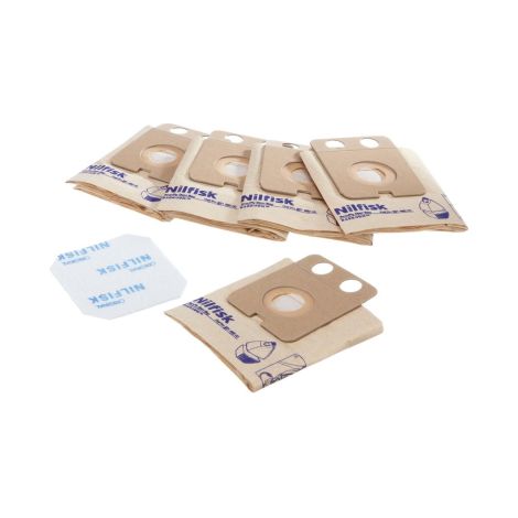 Nilfisk - bolsa para aspiradora nilfisk backuum 5 piezas + filtro - 22198000 - 5715492006724