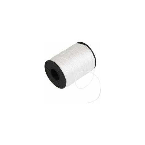 150 Verges Corde d'Ombrage Tressé, Diamètre 1 mm Cordon Blanc en Polyéthylène pour Stores Vénitien Rideau Lamelle Aluminium Store Persienne Plante de Jardinage et de l'Artisanat - Crezuo (1/4)