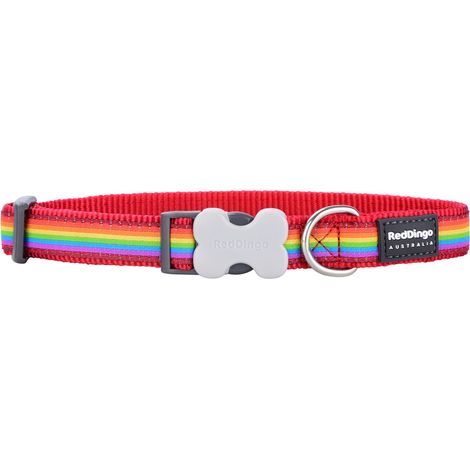 Collar para Perro Red Dingo Rainbow 20-32 cm Multicolor (1/2)