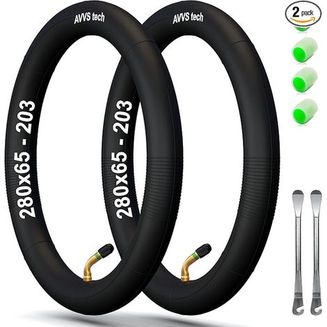Inner Tube Pushchair 12 Inches with 45° Angled Valve Scooter Tires Stroller Tricycle Bike Trailer Bike 280 x 65-203 (1/5)