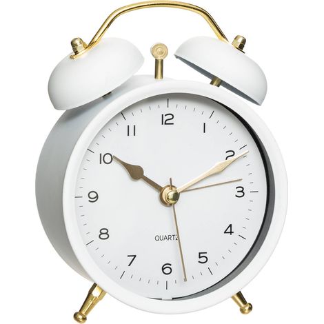 Wecker mit goldenen Uhrzeigern