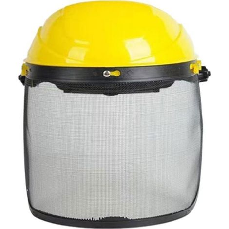 Visière de protection faciale - Protection yeux visage Design respirant - Tonte pelouse jardinage - Jaune (1/5)