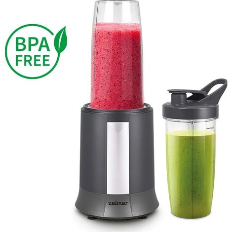 Blender kielichowy nutri 1200w zsb3200 zelmer black (1/5)