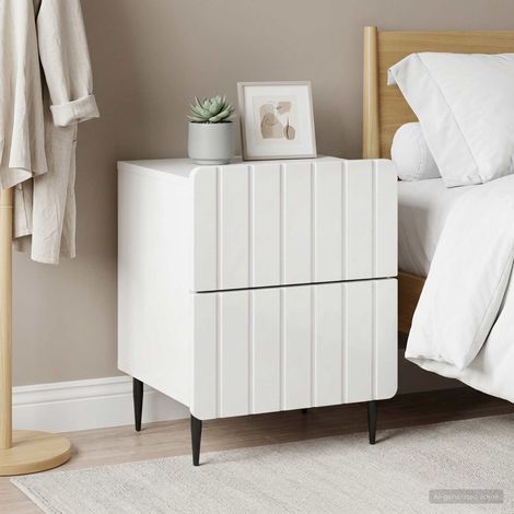 vidaXL Armario de Noche 2 uds. Brillante 43 x 34,5 x 49,5 cm (1/5)