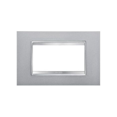 PLAQUE LUX 4P TITANE GEWISS GW16204VT (1/3)