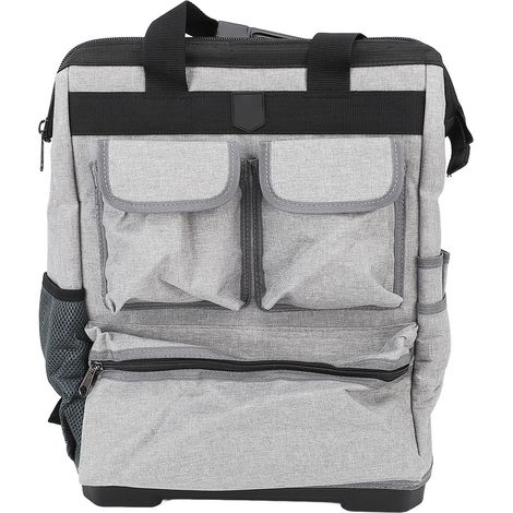 Sac à dos multifonctionnel pour outils d'électricien, sac à outils en tissu Oxford, sac d'entretien d'ascenseur avec double bandoulière (1/5)