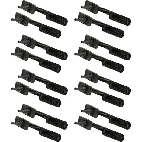 Adecuado para juegos de 16 piezas de manguitos roscados para paneles laterales de puertas y manguitos para arneses de cableado de puertas para vehículos automotores, compatible con Santana 5N0 959 843