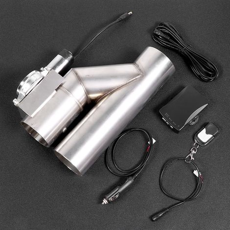 Valve unique 3 pouces, commande d'échappement E-Cut Out, tuyau en Y électrique avec télécommande, modification universelle du tuyau d'échappement de voiture (1/5)