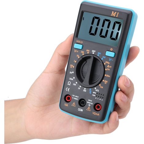Testeur multimètre numérique ANENG M1DC/AC de tension, courant et résistance 0℃-50℃ (bleu) (1/5)