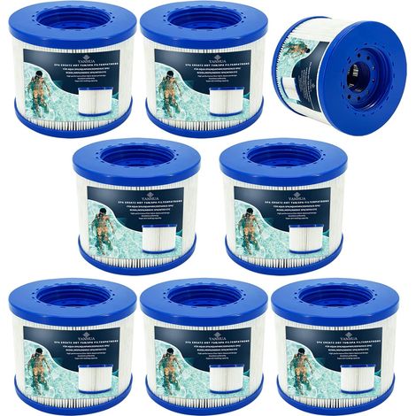 Filtre de Spa à Visser,Compatible pour Cosy Spa, Clever Spa et de Plus,Filtre à Vis pour Spa Gonflable pour Spa Rechange Filtre (8) (1/5)
