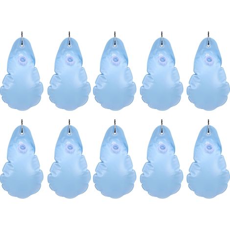 Lot de 10 Sacs Lest PVC Bleu Ciel pour Hivernage Piscine Hors-Sol, Antigel et Étanche, Fixation Robuste Contre le Vent (1/4)