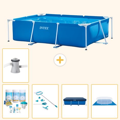 Intex Piscine Tubulaire Rectangulaire - 220x150x60 cm - 6-pièces S20006 (1/5)