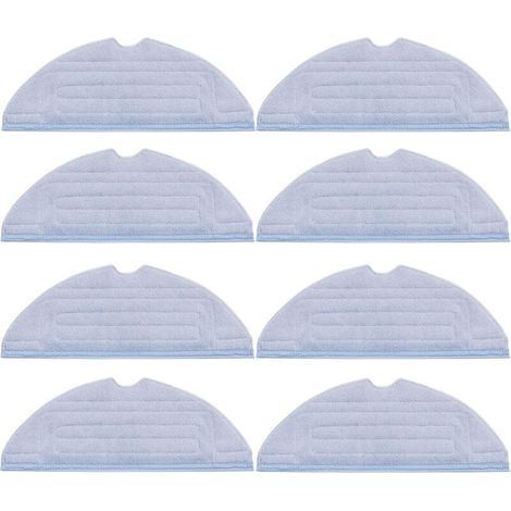 YMYNY Pack of 8 replacement cloths for Roborock S7 T7S T7S puls G10 accessories, soft microfiber, washable and reusable (1/4)