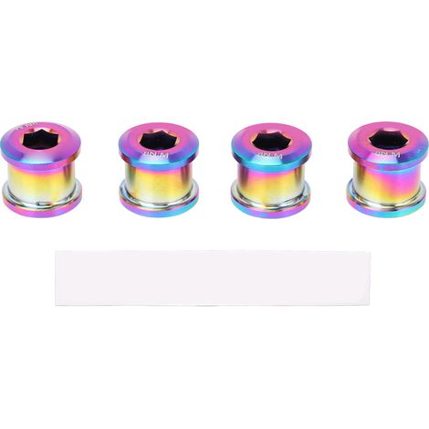 4 einteilige 6,5-mm-Kettenblattschrauben für BMX-Räder, aus Titanlegierung, für Rennräder. (1/5)