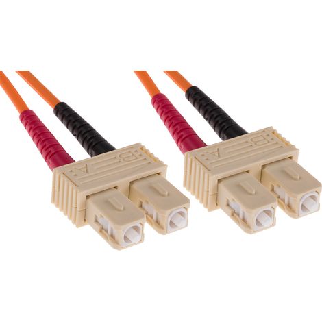 Câble fibre optique RS PRO 3m Avec connecteur / SC, OM2 Multi-mode ( Prix pour 1 )