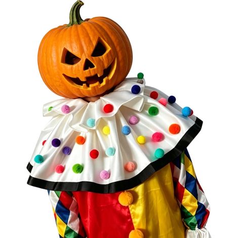Collana a blocchi di colore acceso con motivo a clown e strati