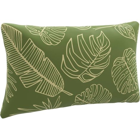 1-Piece Back Cushion PUTTEN 100% Polyester Leaf Design vidaXL (1/5)