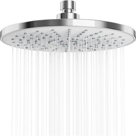 9 Zoll Regendusche Brausekopf, Wassersparend, Selbstreinigend, Chrom/Weiß (1/5)