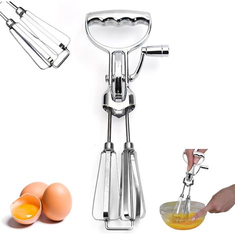 Langlebiger und einfach zu bedienender Handmixer aus Edelstahl (1 Stück, silber) (1/4)