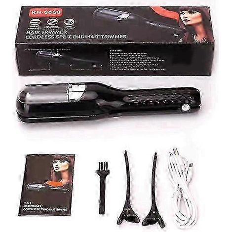 Tondeuse à pointes fourchues sans fil - Soin réparateur pour cheveux abîmés, rechargeable et sans fil (1/5)