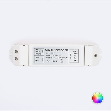 Controller RGBW DMX512 Decoder 4 Kanäle RGBW