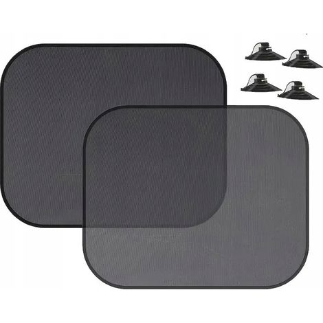 Tendine parasole nere per finestrini auto, 44 cm x 36 cm