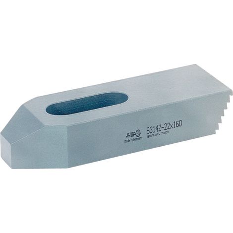 AMF Spanneisen 6314V mit Treppenzähnen Länge 125 mm für Spannschraube M16 M18 (1/4)