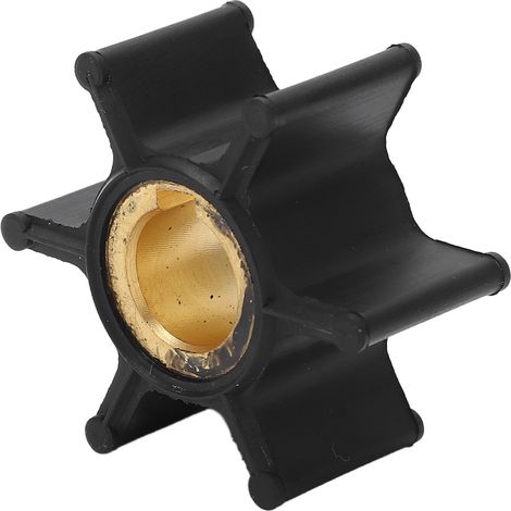 Turbine de pompe à eau pour moteur hors-bord 0387361 6 pales, adaptée au moteur Johnson Evinrude 2 hp (modèle 1985-1990). (1/5)