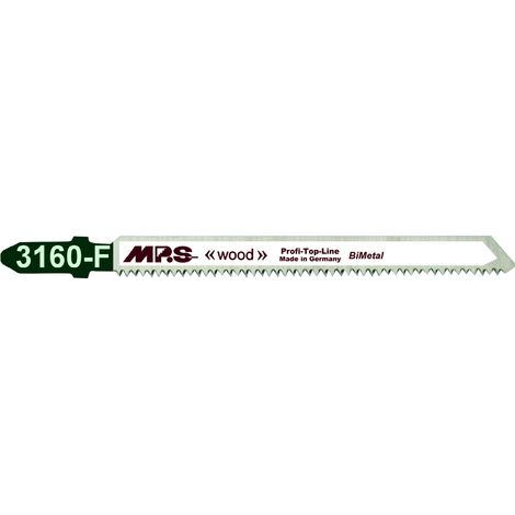 Hoja sierra calar MPS 3160-F BiMetal 17 TPI, pack de 5 uds para cortes sin astillas