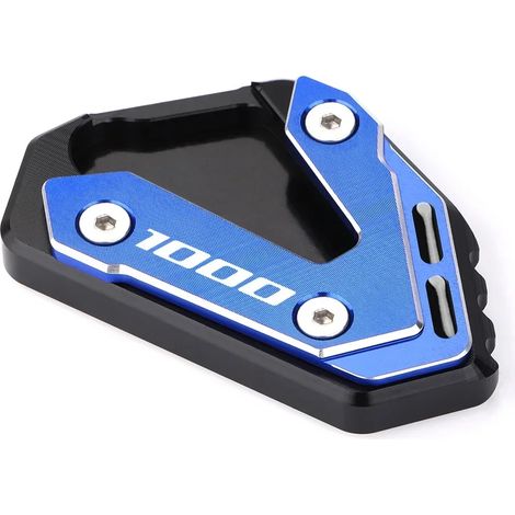 (GSxR1000 Blue2) Compatible pour SUZUKI GSX R 600 GSX-R 750 GSXR 1000 1000R Accessoires de moto Béquille Extension Pied Béquille latérale Agrandisseur Plaque Pad maxpower (1/4)
