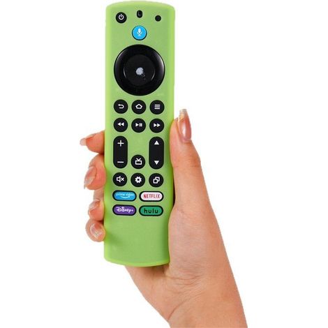 Compatible avec la télécommande Toshiba / Amazon Fire TV (4e génération) — Étui de protection en silicone lumineux avec découpe (protection contre les chutes) (1/5)