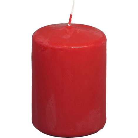 Bougie pour centres de table couleur rouge 7,5 cm lumières magiques (1/2)