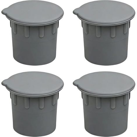 Bouchon pour trou de clôture de piscine Lot de 4 pièces sécurité résistant Cache-trou de protection pour barrière de terrasse pour Systèmes Amovibles Entretien Terrasse Sol Extér (1/5)