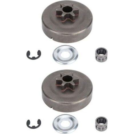 Pignons tambour embrayage STIHL Transmission moteur 2pcs, compatible 017/018/021/023/025/MS170-MS250 Propriétaires STIHL (1/4)