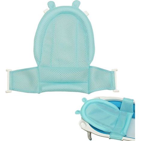 Babybadewannensitz, Duschnetz für Neugeborene von 0-3 Jahren (blau) (1/5)