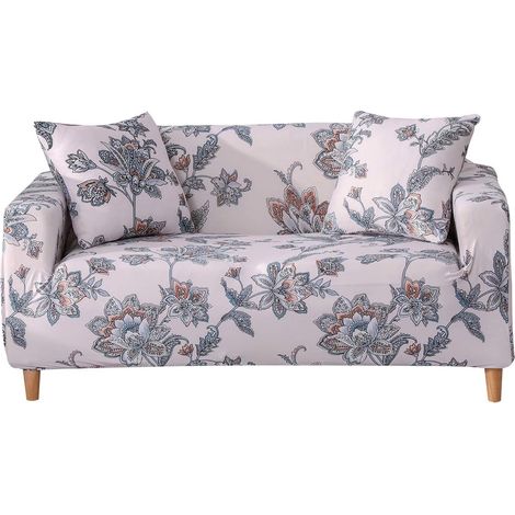Printed sofa covers in stretch fabric with elasticated bottom and anti-slip foam (3, 4 seater) (1/5)