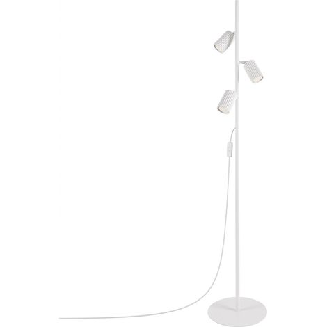 Stehlampen KARBON weiß 3xGU10 30cm Aluminium Sollux (1/5)